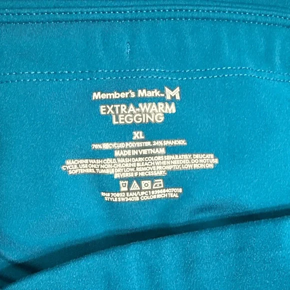 Women's Members Mark Extra Warm Leggings Trio - Black, Blue, and Red - Picture 2 of 4